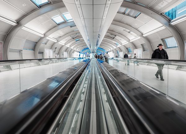 Rollband am Frankfurter Flughafen